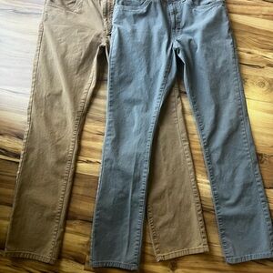 G.H. Bass & Co. Men's Pants in Tan and Gray 30x34